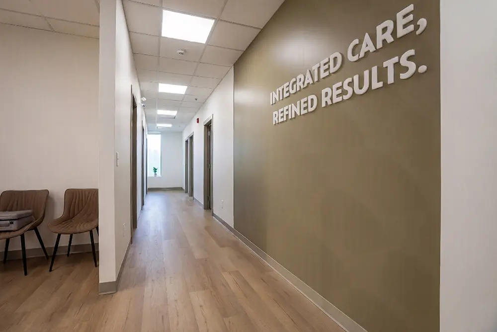Hallway at Refined Integrated Health
